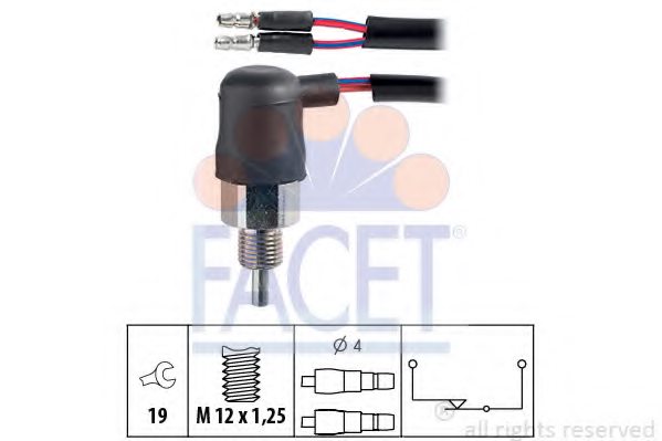 FACET 7.6047 Switch, reverse light